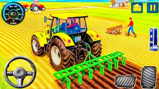 Современный симулятор вождения трактора в 3D — Новые игры про тракторы — Геймплей на Android screenshot 2