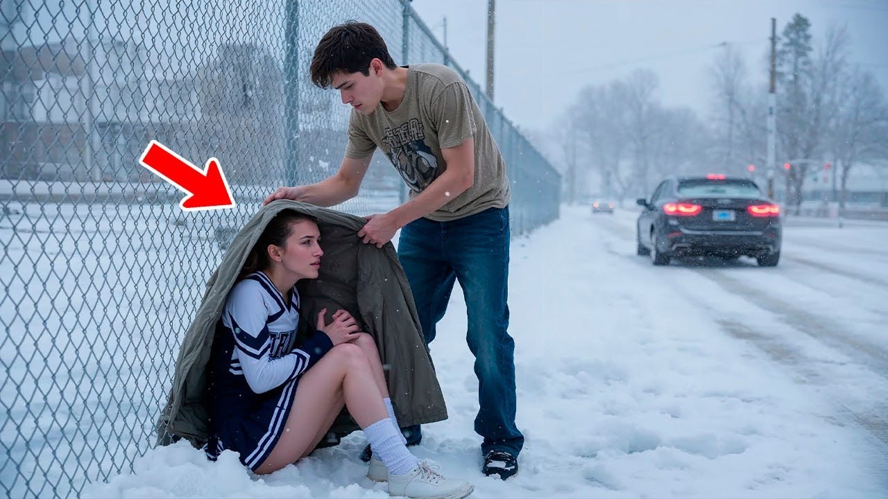 Он Отдал Свою Тёплую Куртку Замерзающей Дочери Байкера — То, Что Сделал Её Отец, Шокировало Всех