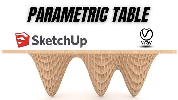 How to make a Parametric table in Sketchup + Vray
