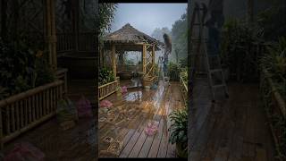 Extreme Deep Cleaning & Decor: Bamboo Hut Transformation Timelapse! ✨