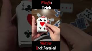 Heart Cards Changing Easy Magic Trick  Clip Shift Tutorial #shorts #cards #magic #magictutorials