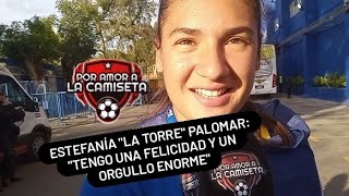 Estefanía "La Torre" Palomar en una pequeña entrevista MANO A MANO post consagración de Boca Juniors