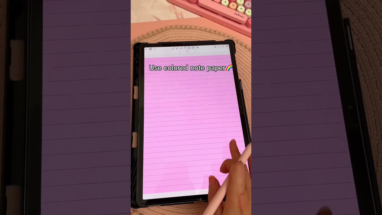 How I Make Aesthetic Digital Notes Samsung Tablet Android Apps 