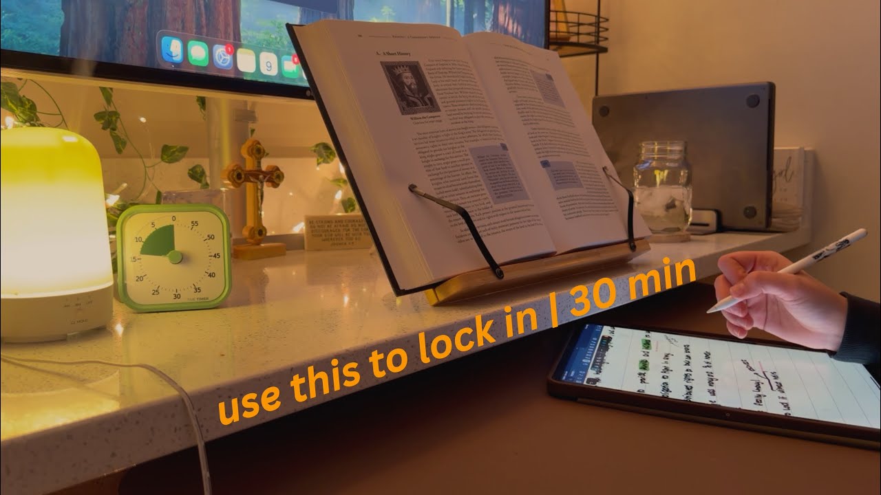 study with me for 30m | timer | no music | real time | background noise ...