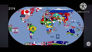 World Flag Map 1019-3024