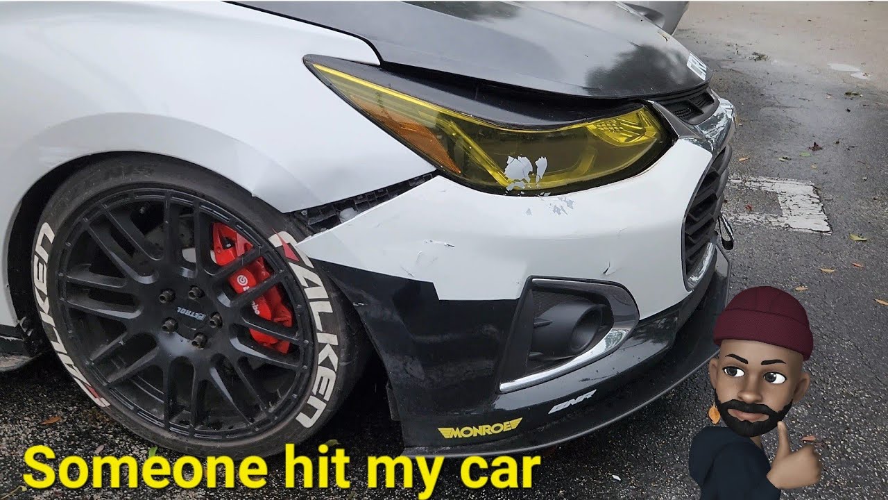 Someone hit my parked car..#chevroletcruze - YouTube