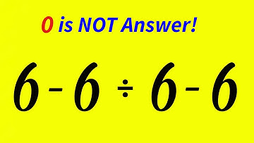 6 – 6 ÷ 6 – 6 =❓️| De meeste mensen beantwoorden deze wiskundevraag VERKEERD!!