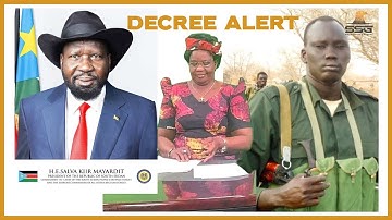 President Kiir Decree Relieving Gen. David Yau Yau from SPLM Liberation Council and MP Position