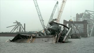 Firsthand look at Baltimore bridge disaster as crews race to clear the wreckage
