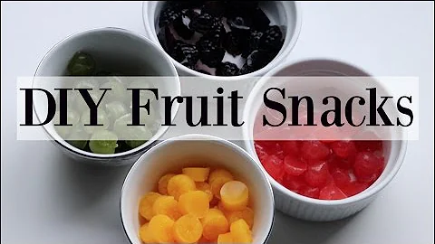 DIY Homemade Natural Fruit Snacks / Gummies - 4 Recipes ♡ NaturallyThriftyMom