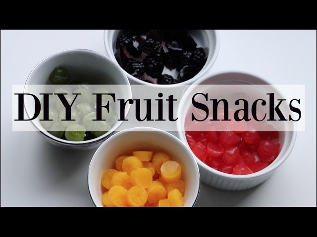 Homemade Fruit Snacks {Jello or Juice} 