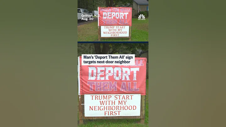 Man's 'Deport Them All' sign targets next-door neighbor