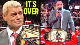 BREAKING: Cody Rhodes Forced To Vacate Undisputed Title By Triple H...Real Reasons Revealed