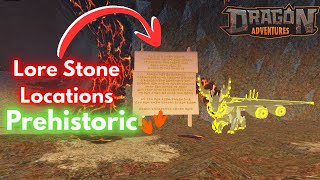 🤎All Locations for the Prehistoric Lore Stones | Roblox Dragon Adventures | Lore Stone Locations