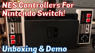 NES Controllers For Nintendo Switch Online, UNBOXING and GAMEPLAY - Emceemur
