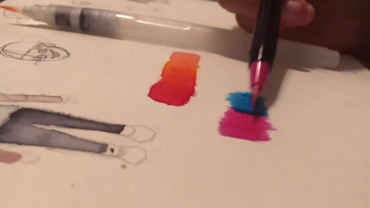 Testing “Art 101” Watercolor Brush Pens - Youtube