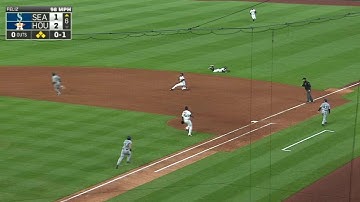 SEA@HOU: Seager plates run on grounder to first