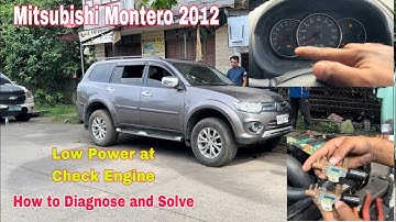 Mitsubishi Montero Low Power Check Engine how to Diagnose and Solve