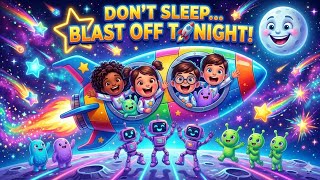 🚀 3…2…1… BLAST OFF into the craziest pajama party in space! 🌙✨Dance on the moon, eat alien cookies,