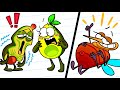 Vegetable's NOISY NIGHT || Funny Hide and Seek Challenge with Mosquitoes by Avocado Couple