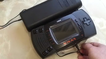 Atari lynx battery pack advert