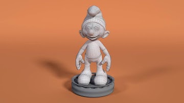 Смурф 3Д. Анимация в Blender