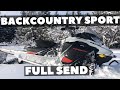 Full send hill climb on  skidoo backcountry sport 600 efi 2021