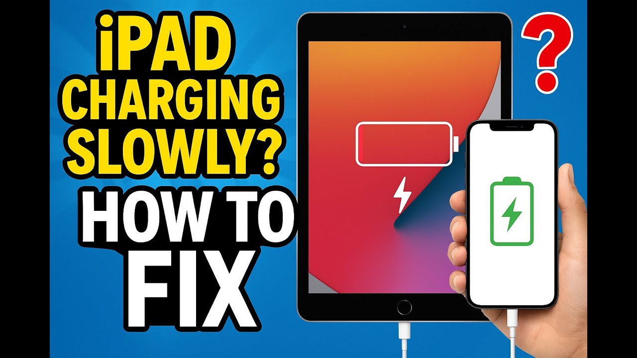 iPad Charging Slowly Problem How To Fix, iPhone Help To Solve Charging ...