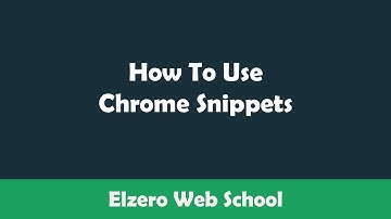 [ Arabic ] How To Use Chrome Snippets To Inject Your Scripts