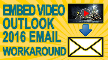 How To Appear to Embed YouTube Video In the Body Of Your Outlook Email with a fake player