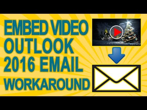 How To Appear to Embed YouTube Video In the Body Of Your Outlook Email with a fake player