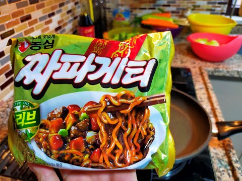 Siyah Fasulye Soslu Noodle Deniyoruz | Japagetti | Korean Black Bean Noodle