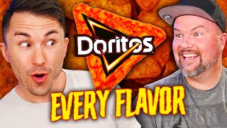 We Eat &amp; Rank Every Flavor of DORITOS - Taste Test!