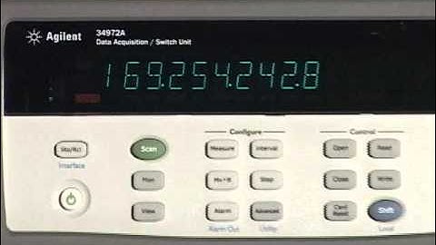 Agilent 34972A LXI Data Acquisition Switch Unit with LAN and USB