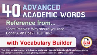 40 Advanced Academic Words Ref from \\