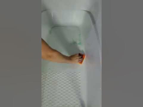 Чистка ванны на раз два! #ванная #ваннаякомната #чисткаванны #уборка # ...