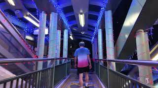 Hong Kong Central, Vibrant Nightlife, Dark Sidewalks, Endless Stairs, Walking Tour 4k, 2024