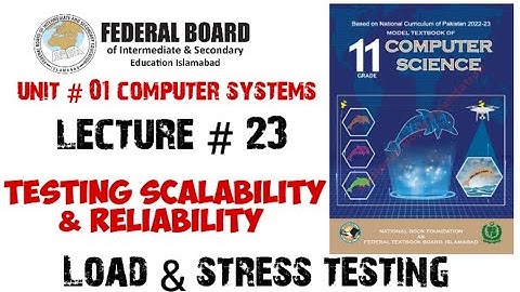 Lecture 23: Testing scalability & reliability of network system | 11th class computer science nbf