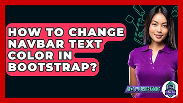 How To Change Navbar Text Color In Bootstrap? - Next LVL Programming