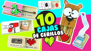 10 CARTAS en ️CAJITAS DE CERILLOS para toda ocasión ★ DIY Manualidades fáciles y sencillas ★ ✌😁