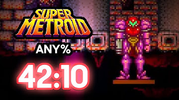Super Metroid SNES Speedrun Any% in 42:10