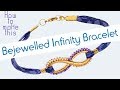 How to make a Bejewelled Infinity Bracelet with Liberty Ribbon & Miyuki Delica Beads