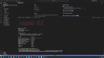 📐Angular: Update Angular CLI Version globally with : npm install -g @angular/cli