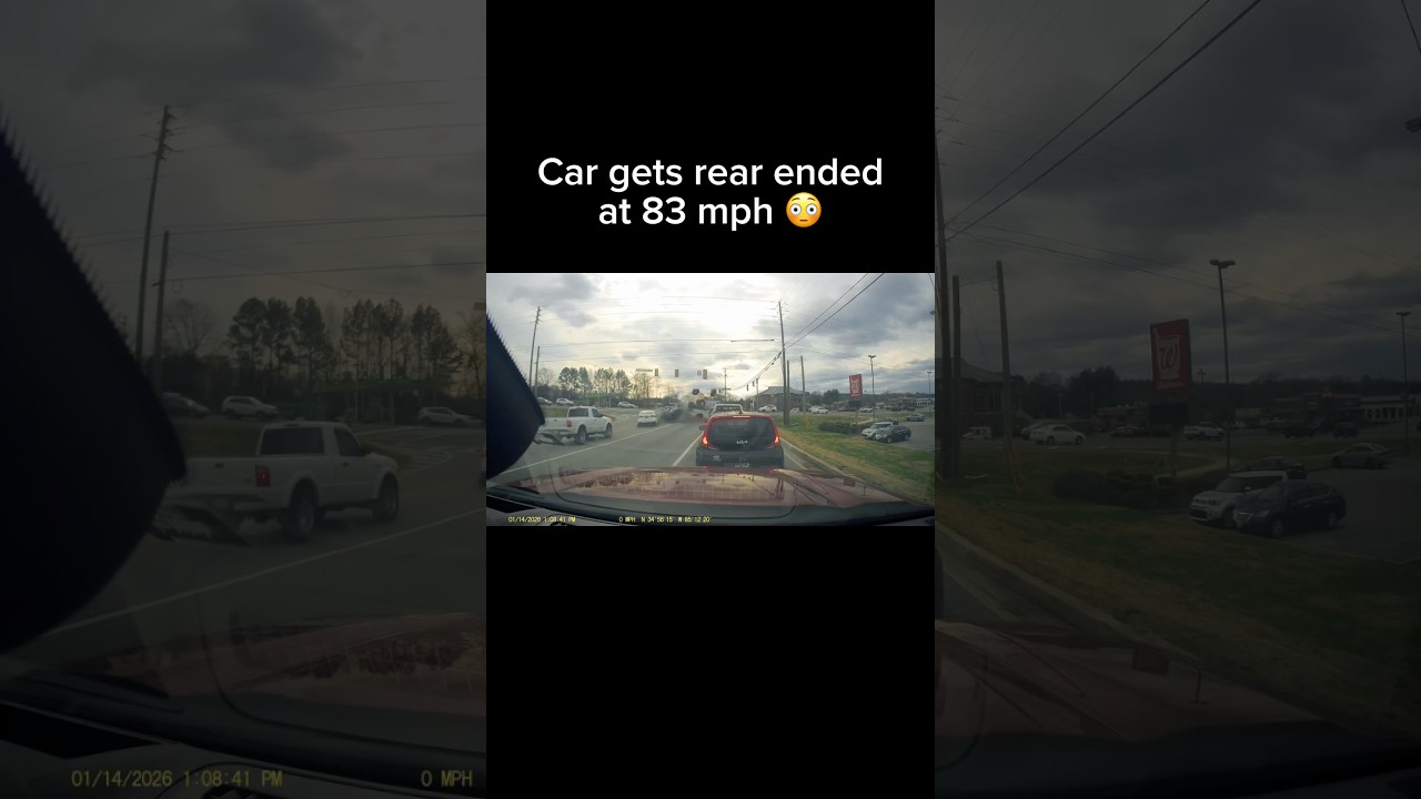 83 year old woman mistakes gas pedal for the brake pedals and causes a 7 car accident 😳