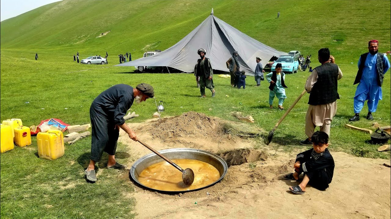 میله‌ی بهاری و سرگرمی‌های دسته جمعی- در ولسوالی شیرین‌تگاب فاریاب-مناظر زیبا و دیدنی...