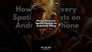How to Recovery Spotify Playlists on Android & iPhone #shorts #howto #socialmedia