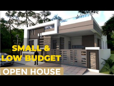 small-and-low-budget-house🏘-with-1-bedroom,-living,-kitchen-and-drawing
