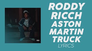 Roddy Ricch - Aston Martin Truck (LYRICS)