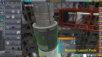 KSP Modular Launch Pads v2.0 Dev Demo:  New General Swing Arm Umbilical Types