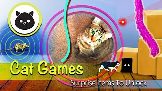 5 CAT GAMES : Mice, laser, rope, kitty etc. Videos for Cats to Watch on Screen. CAT TV ENTERTAINMENT by CAT & DOG CENTRAL 51,303 views 1 year ago 1 hour
